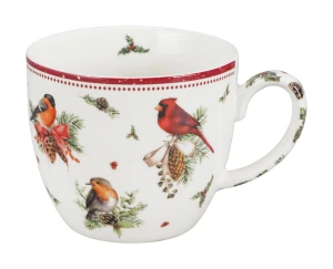 Kubek 460 ml "w koszyczku" BIRDS OF WINTER