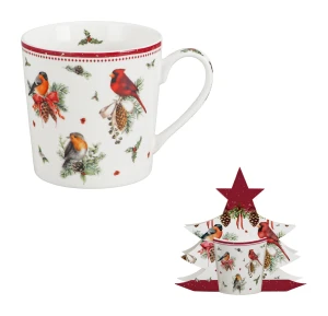 Kubek 360 ml w opakowaniu choinka BIRDS OF WINTER