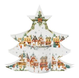 Kubek 360 ml w opakowaniu choinka CHRISTMAS VILLAGE