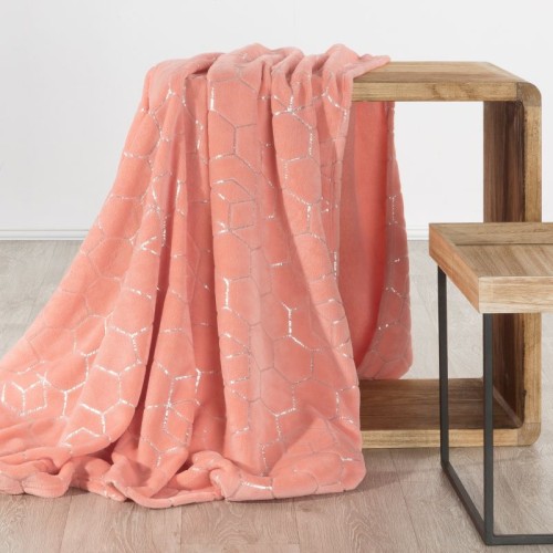Koc narzuta na fotel VANESA 70 x 160 koral 5900811909958 04