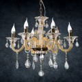 Lampa Dekoracyjna GLITTER 70 X 52-115 cm złoty 5900811473862