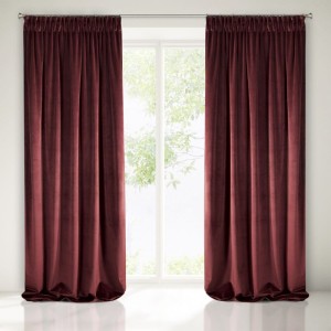 Zasłona gotowa Villa ciemny bordowy 140 x 270 cm Eurofirany