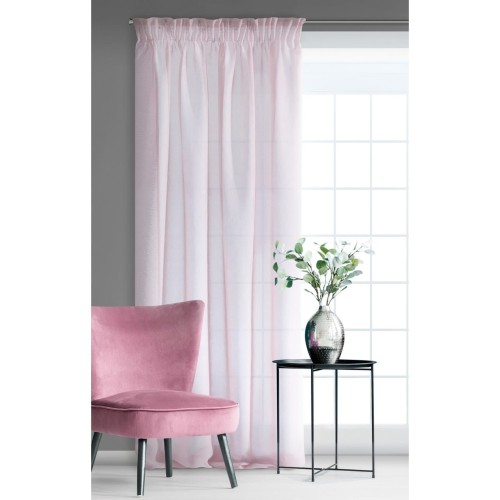 Firana Gotowa FIR/ELPIDIA/RÓŻ o szerokości 140 cm i długości 270 cm, kolor RÓŻOWY. Skład: 100%poliester 5900811873518