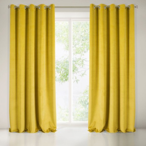 Zasłona gotowa Villa musztardowa 140 x 250 cm Eurofirany 5900811915799