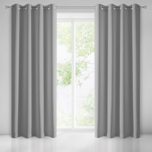 Zasłona gotowa Logan 135 x 250 srebrna