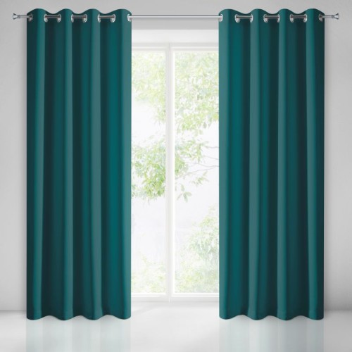 Zasłona gotowa Paris 135 x 250 cm Ciemny Turkusowy 5900811961406