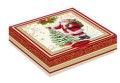 Świąteczna patera szklana 13 x 13 cm CHRISTMAS TREE 8001544101705