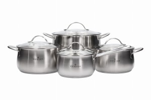 Zwieger komplet garnków z pokrywkami 8 elementów PRACTI PLUS