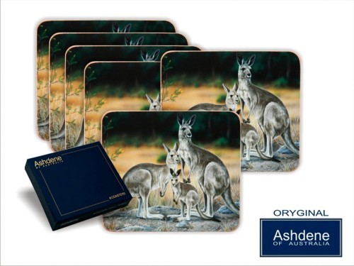 Podkł. korek małe 6 szt - Kangaroo family 5907580060170
