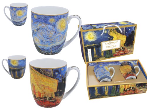 Kpl. 2 kubków - Van Gogh. Taras kawiarni nocą i Gwiaździsta Noc (CARMANI) 5907580066080