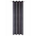 Firana Jednokolorowa O Strukturze Drobnego Deszczyku o szerokości 140 cm i długości 250 cm, kolor GRAFITOWY. Gramatura: 50 GSM. Skład: 100% poliester