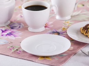 Komplet 6 spodków 15 cm Maria Paula Biała