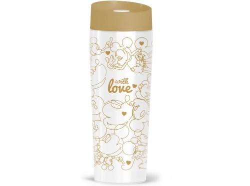 Kubek termiczny Mickey Złoto serca 400 ml DISNEY / AMBITION 5904134235091