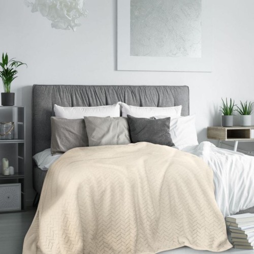 Koc narzuta Cindy 220 x 240 cm beżowy 5903571003546