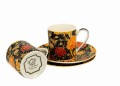 Filiżanki espresso ze spodkami 90 ml komplet 2 szt CRAY FLORAL William Morris 5902693921905