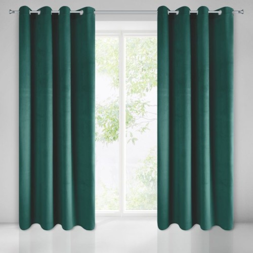 Zasłona gotowa Pierre 140 x 250 cm Ciemny Turkusowy 5900811988083