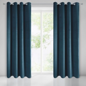Zasłona gotowa Pierre 140 x 250 cm Granatowa
