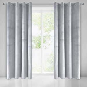 Zasłona gotowa Pierre 140 x 250 cm Jasny Srebrny