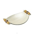 Villa Italia QUEEN Salaterka owalna kremowa 25 cm 5901568013103