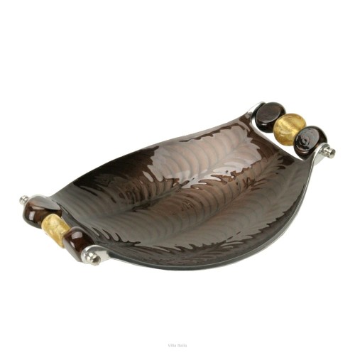 Villa Italia QUEEN Salaterka owalna czekolada 25 cm 5901568013202