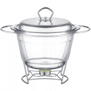 Naczynie żaroodporne z podgrzewaczem Helios 4 l okrągłe AMBITION