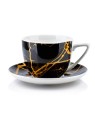 Komplet 6 filiżanek 250 ml ze spodkami AYLA 5902643351868