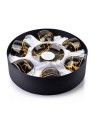 Komplet 6 filiżanek 250 ml ze spodkami AYLA 5902643351868