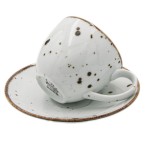 Alumina Bogucice White Filiżanka ze spodkiem 300 ml 5903517098650