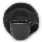 Alumina Bogucice Graphite Filiżanka ze spodkiem 300 ml 5903517095611