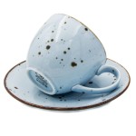 Alumina Bogucice Sky Filiżanka ze spodkiem 300 ml 5903517095161