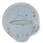 Alumina Bogucice Sky Filiżanka ze spodkiem 300 ml 5903517095161