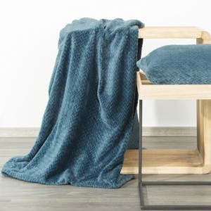 Koc narzuta CINDY 3 150x200 Niebieski