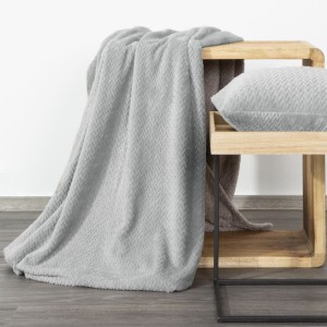 Koc narzuta CINDY 3 170x210 Srebrny