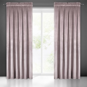 Zasłona gotowa Pierre 140 x 300 cm Pudrowa Taśma