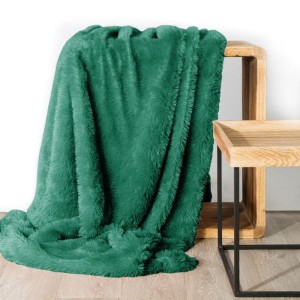 Koc narzuta TIFFANY 150 x 200 ciemny zielony