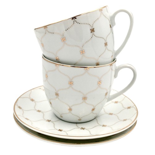 Zestaw Filiżanek do kawy ze spodkiem Gemis Bogucice 4 el 5903517090173