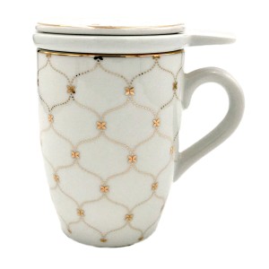 Kubek z zaparzaczem ceramicznym Gemis Bogucice