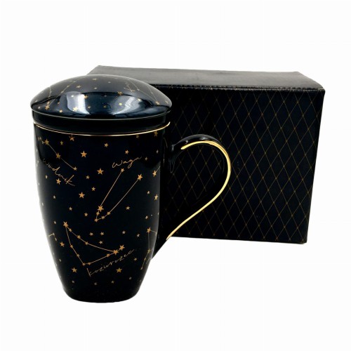 Kubek z zaparzaczem Zodiac Black Bogucice 5903517000042