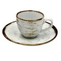 lumina Bogucice Nostalgia White Filiżanka ze spodkiem Mocca 100 ml 5903517099961