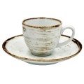 lumina Bogucice Nostalgia White Filiżanka ze spodkiem Mocca 100 ml 5903517099961