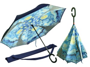 Parasol odwrotnie otwierany V. Van Gogh Gwiaździsta Noc CARMANI