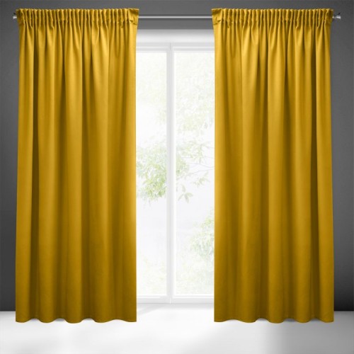Zasłona gotowa Sibel Musztardowa 140x270 Pierre Cardin 5903571127587