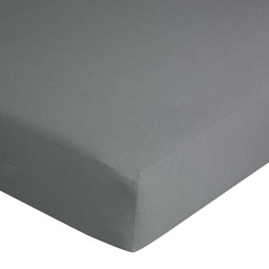 Prześcieradło Jersey z gumką 90x200 cm Stalowe