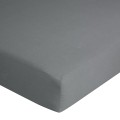 Prześcieradło Jersey z gumką 160x200 cm Stalowe