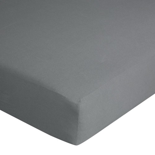 Prześcieradło Jersey z gumką 160x200 cm Stalowe