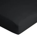 Prześcieradło Jersey z gumką 90x200 cm Czarne