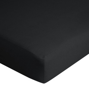 Prześcieradło Jersey z gumką 120x200 cm Czarne