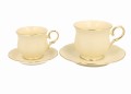 Filiżanki espresso ze spodkami 150 ml komplet 2 szt Clark 5902693922728