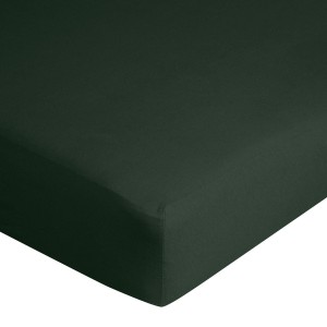  Prześcieradło Jersey z gumką 90x200 cm Ciemny Zielony