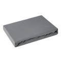 Prześcieradło Jersey z gumką 140x200 cm Stalowe 5903571091956